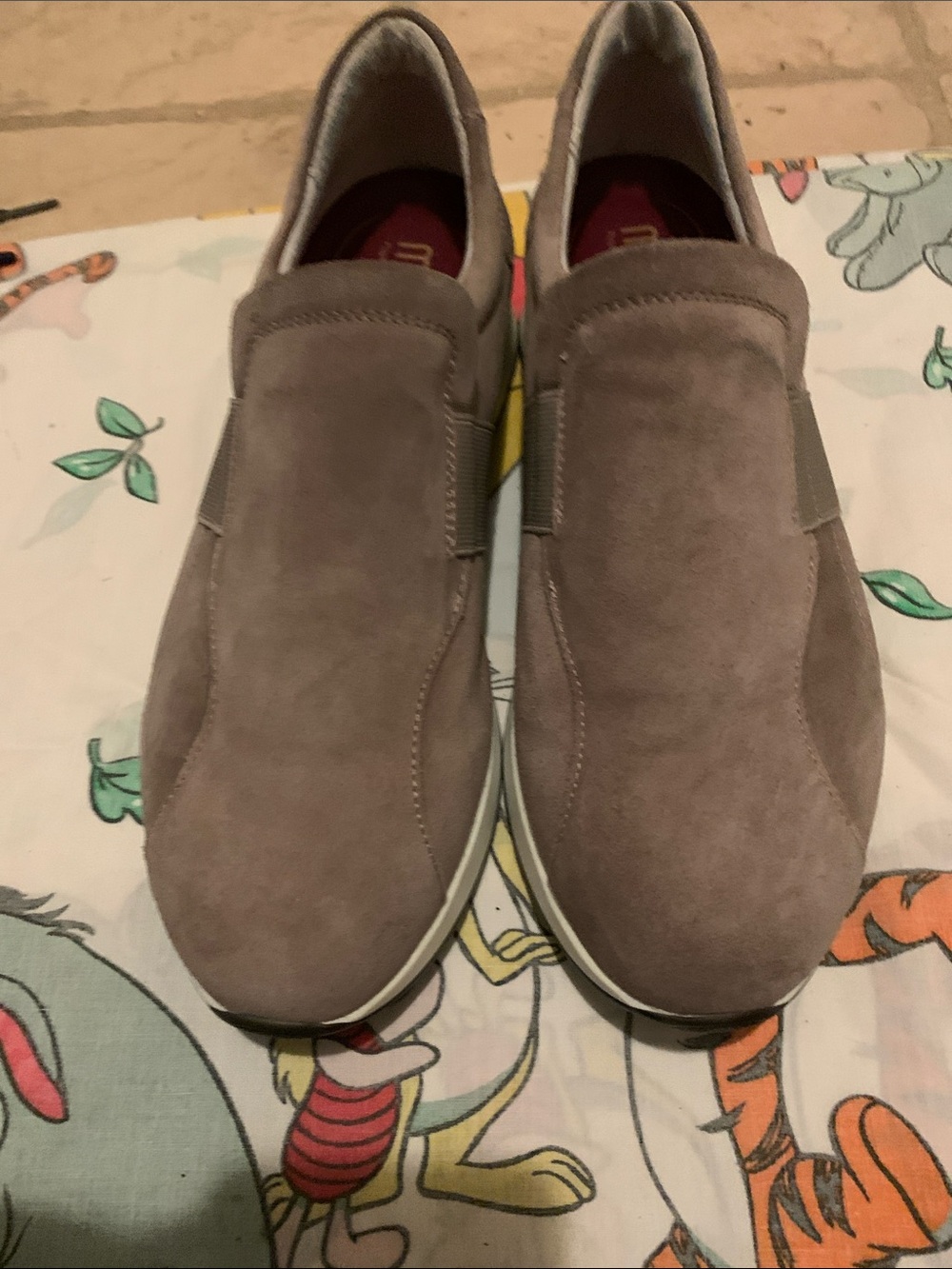 Men's Slip-On Suede Casual Shoes in Taupe